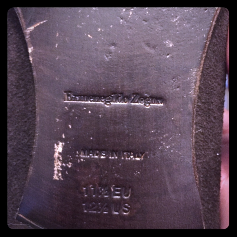 Ermenegildo Zenga brown suede shoes